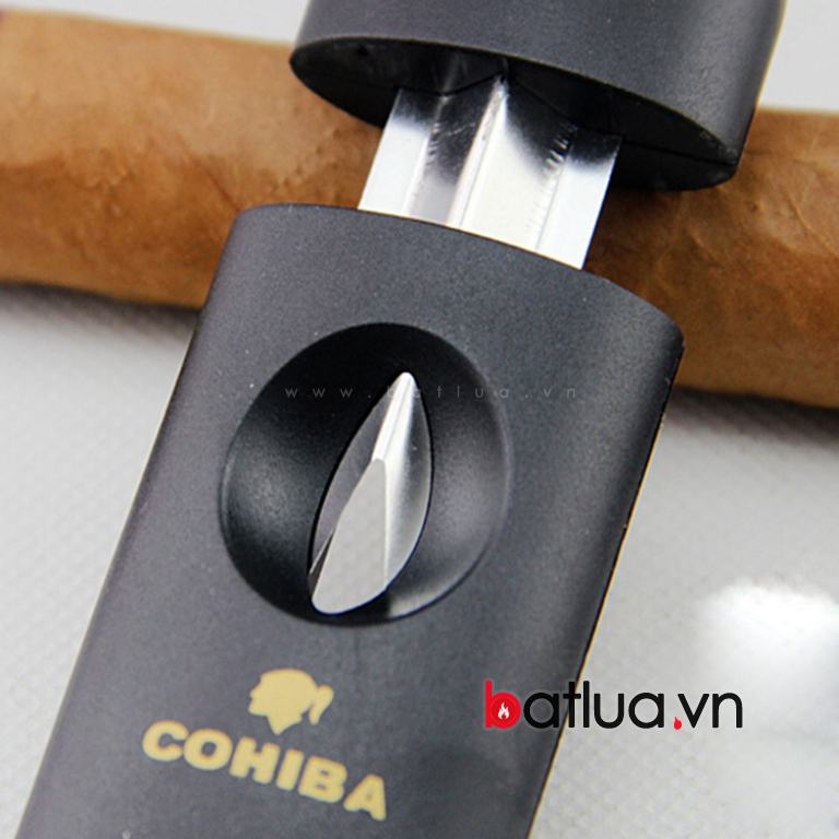 dụng cụ cắt xì gà COHIBA chất nhiệu nhựa lưỡi dao thép
