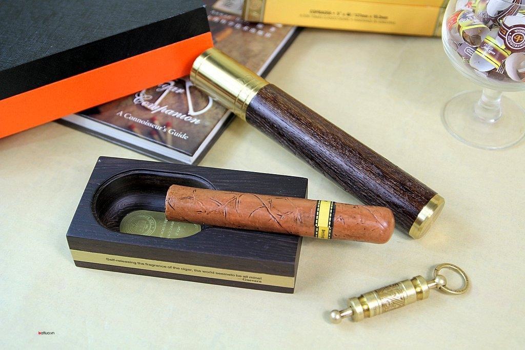 Set gạt tàn Cigar (xì gà ), ống đựng xì gà , đục xì gà Lubinski