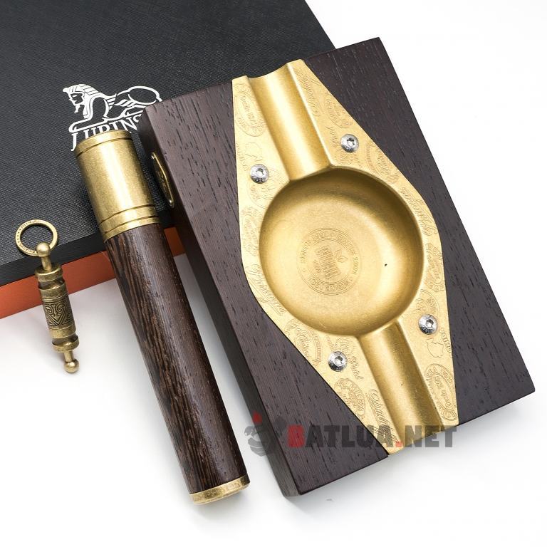 Set gạt tàn Cigar, ống đựng Cigar, đục Cigar Lubinski