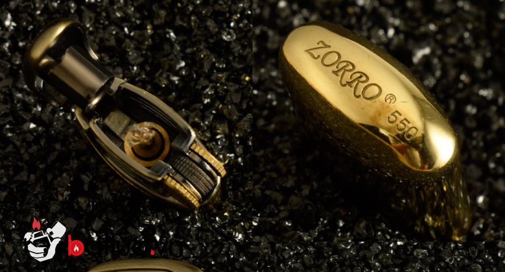 Bật Lửa Xăng Zorro 550-101 Bản Vàng Bóng Sang Trọng