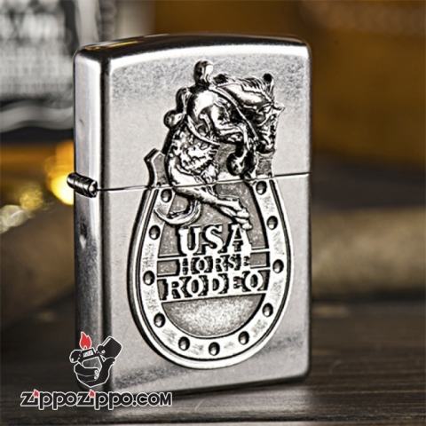 Bật lauwr Zippo phiên bản USA Horse Rodeo