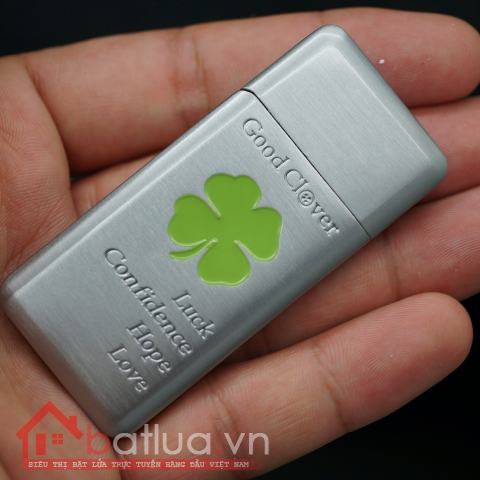 Bật lửa cỏ 4 lá may mắn Good Leaves