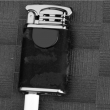 Bật Lửa Điện Cảm Ứng Chống Gió Tia Lửa Vòng Cung Kép Sạc USB Bằng Da Cao Cấp Zhongbang ZB170B Vân Đỏ