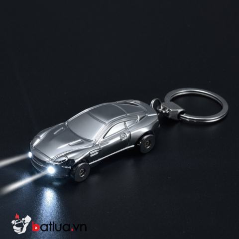 Bật Lửa Điện Móc Khoá Hình Siêu Xe Màu Bạc