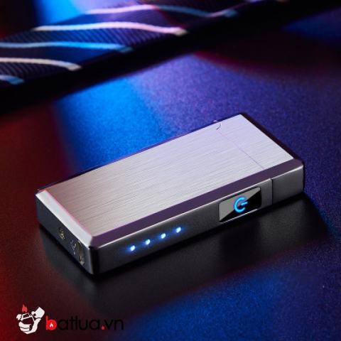 Bật lửa điện sạc USB cảm ứng DK2206 màu bạc
