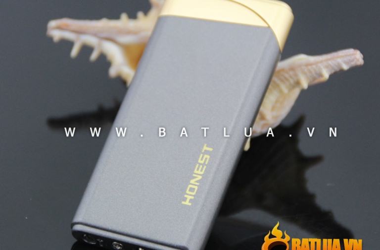 Bật lửa honest 448-1 kiểu dáng thanh mảnh lửa khò cực đẹp