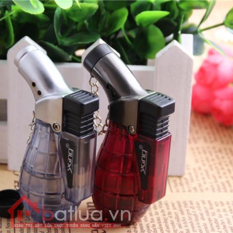 Bật lửa khò súng kiểu dáng trái lựu đạn nhiều màu sắc
