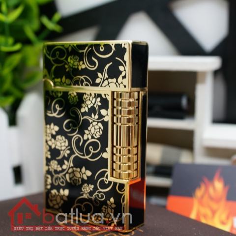 Bật lửa KUBOY chạm khắc hoa văn sắc sảo tinh tế KUBOY K1-12