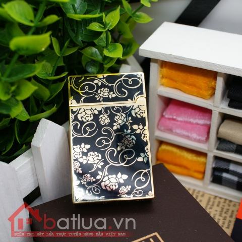 Bật lửa KUBOY chạm khắc hoa văn sắc sảo tinh tế KUBOY K1-12