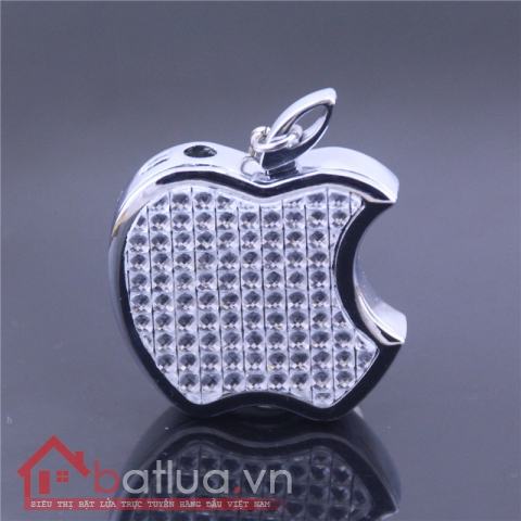 Bật lửa móc treo chìa khóa hình quả táo căn dở đính đá
