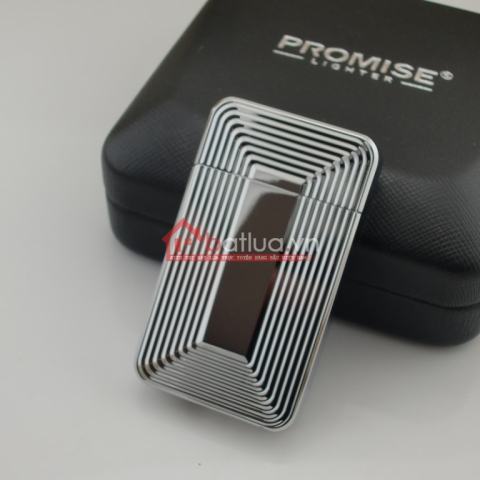 Bật lửa Promise vân xoáy màu trắng 226-12