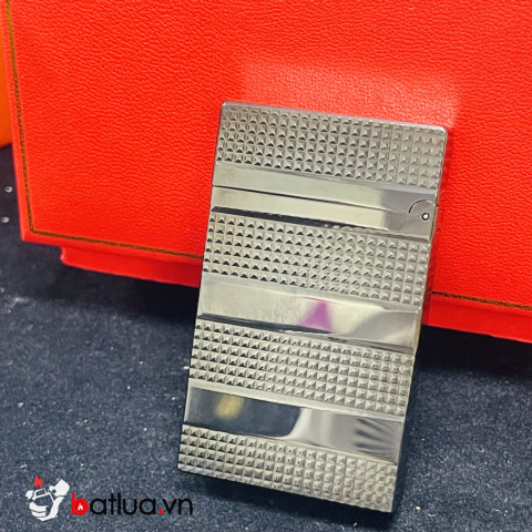 Bật lửa S.T. Dupont Ligne 2 Đen Kim Cương – Guilloché Kinh Điển