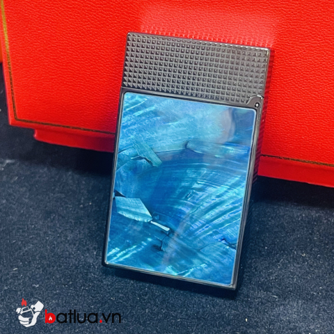 Bật lửa S.T. Dupont Ligne 2 Lam Ngọc Hải Vân – Thủy Khí Tĩnh Tâm | Men đá xanh nghệ thuật Pháp