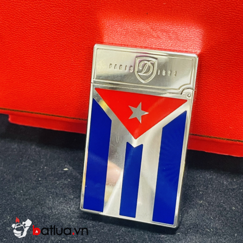 Bật lửa S.T. Dupont Ligne 2 Quốc Kỳ Cuba – Men Tam Sắc Tự Do