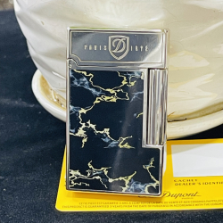 Bật lửa S.T. Dupont Paris – Black Marble Lightning Edition | Đen đá vân sét ánh kim quyền lực - Mã SP: DHK0353