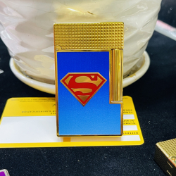 Bật lửa S.T. Dupont Superman Xanh – Vàng Sang Trọng - Biểu tượng bản lĩnh & đẳng cấp quý ông - Mã SP: DHK0340