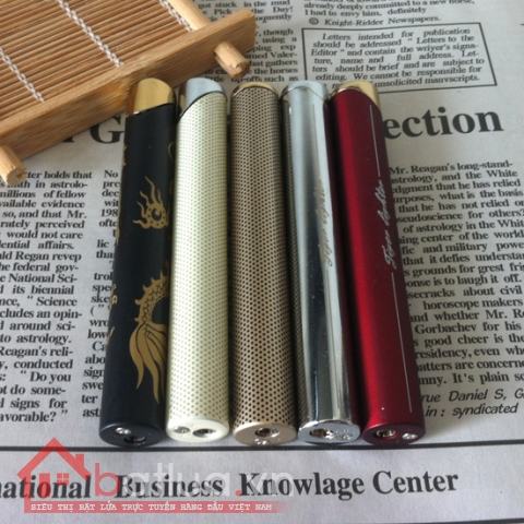 Bật lửa Tiger 858 hình trụ tròn thanh lịch nhiều màu sắc