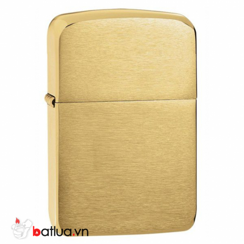 Bật Lửa Zippo 1941B Đồng Vàng Xước Vân Ngang - SKU 1941B – Zippo 1941 Replica Brushed Brass