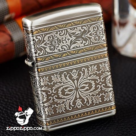 Bật lửa Zippo chính hãng chạm khắc hoa văn giới hạn