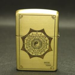 Bật lửa Zippo chính hãng đồng khắc bùa âm dương ngũ hành - Mã SP: BL09139
