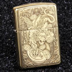 Bật lửa Zippo chính hãng đồng khắc hình tỳ hưu armor - Mã SP: ZPC0342.169