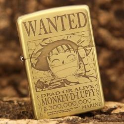 Bật lửa Zippo chính hãng đồng nhẹ phiên bản Luffy One Piece - Mã SP: ZPC0081
