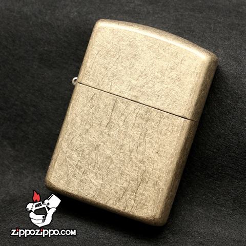 Bật lửa Zippo chính hãng mờ cát vàng xước Vỏ Dày