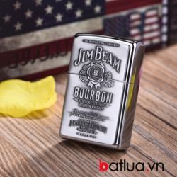 Bật lửa zippo chính hãng nhãn hiệu Jim Beam - Mã SP: BL10095
