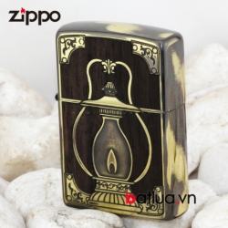 Bật lửa Zippo chính hãng phiên bản màu gỗ In đèn - Mã SP: ZPC2579