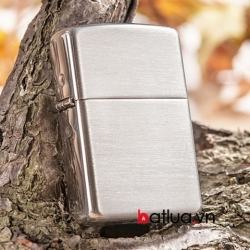 Bật lửa zippo chính hãng USA nguyên khối bạc xước Mẫu 13 - Mã SP: BL10053