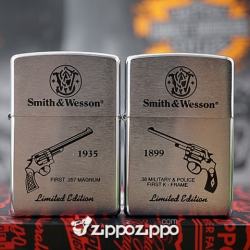 Bật lửa zippo cổ logo súng cổ - Mã SP: ZPC1382