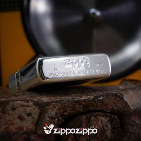 bật lửa zippo cổ mạ bạc Hansin sản xuất năm 1999