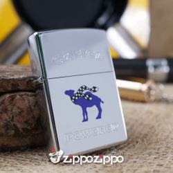 bật lửa zippo cổ mầu bạc khắc camel - Mã SP: ZPC1384