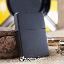 bật lửa zippo cổ sơn đen - Mã SP: ZPC1558