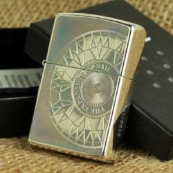 Bật lửa Zippo đồng khắc hình la bàn Ver 1 - Mã SP: ZPC0412