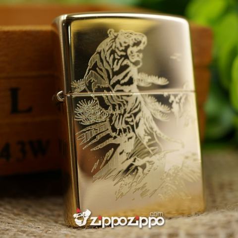 BẬT LỬA ZIPPO ĐỒNG KHẮC HỔ