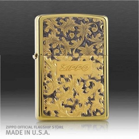 Bật lửa Zippo Đồng khắc hoa văn Arabesque K4