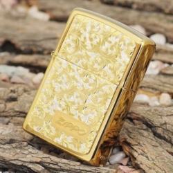 Bật lửa ZIppo Đồng trạm khắc hoa văn Arabesque K-10 - Mã SP: ZPC0395