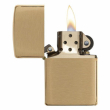 Bật Lửa Zippo Đồng Vàng Vân Xước Ngang - SKU 204B – Zippo Brushed Brass