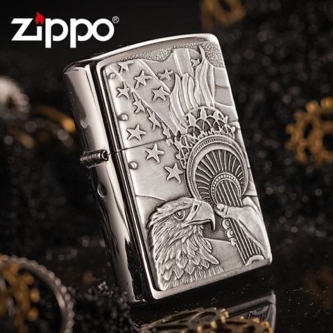 Bật lửa Zippo khắc biểu tượng cờ Mỹ