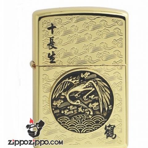 Bật lửa Zippo khắc chim hạc