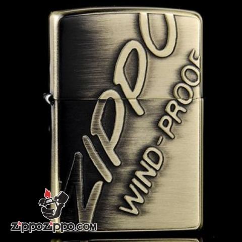 Bật lửa Zippo khắc chữ Zippo wind - proof