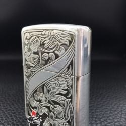 Bật lửa Zippo khắc nhẹ họa tiết hoa văn Arab - Mã SP: ZPC0935