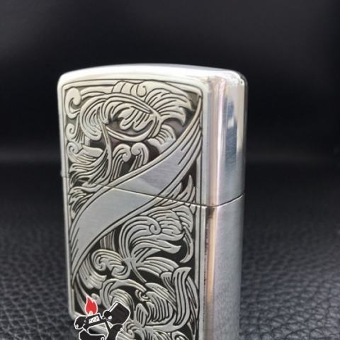 Bật lửa Zippo khắc nhẹ họa tiết hoa văn Arab