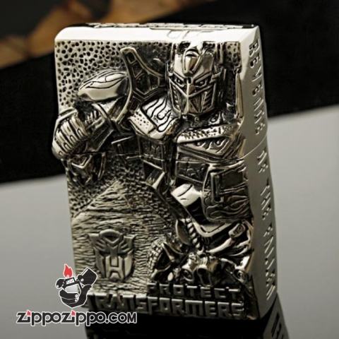 Bật lửa Zippo nguyên khối khắc phiên bản Transformers