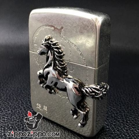 Bật lửa ZIppo phiên bản 1941 Đúc nổi hình ngựa