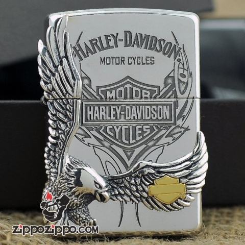 Bật lửa Zippo phiên bản Harley Harley cánh chim đại bàng