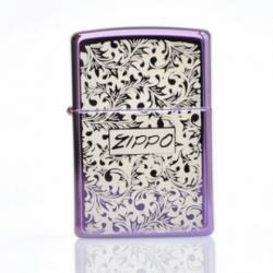 Bật lửa Zippo phiên bản Original in hoa văn trắng - Mã SP: ZPC0530