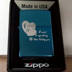 Bật lửa Zippo phiên bản Original trái tim đôi - Mã SP: ZPC0588