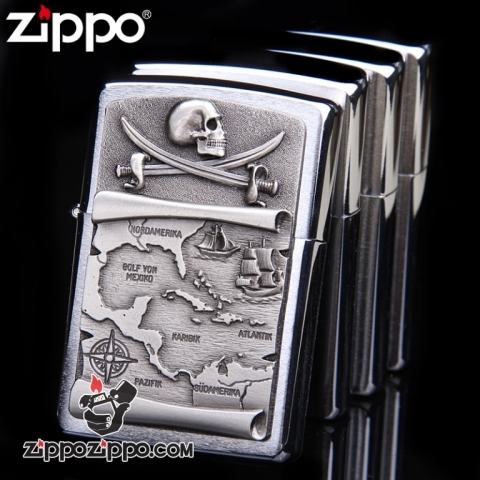 Bật lửa Zippo phiên bản Pirates of the Caribbean Treasure Map